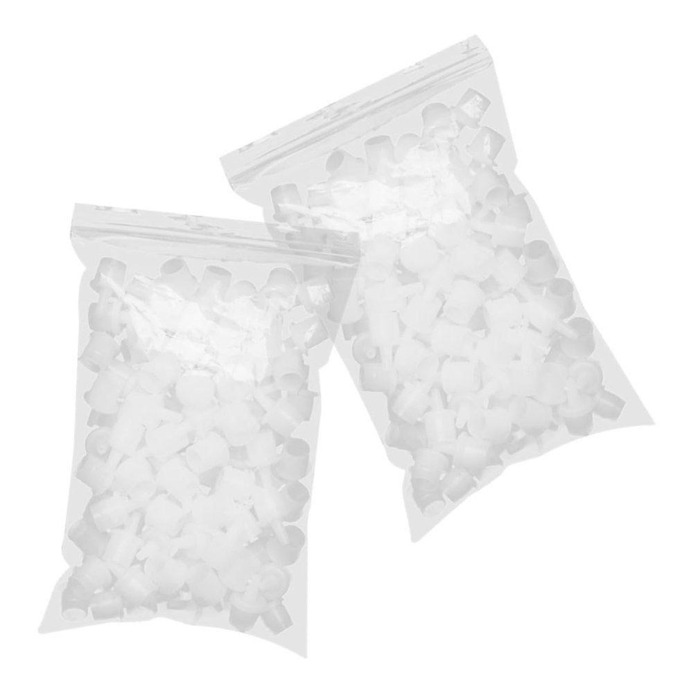 200pcs Eyelash Glue Bottle Plug Replacement Caps for Extensions