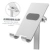 1pc Aluminium Alloy Desktop Phone Stand Tablet Holder for Home Office Use Portable and Bracket for Smartphones Stable Secure Design view 2