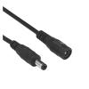 5.5mm 2.1mm Jack Power Extension Cord 1-10m Copper Wires 5V 12V DC Connector Cable Fit for LED Strip Solar Panel CCTV Camera Router(22AWG Black,1M_10 PCS) view 1