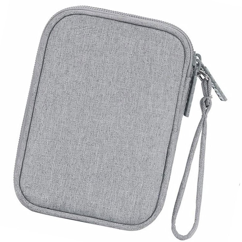 Angoily Dual-layer Data Cable Headphone Storage Bag Travel Cable Organizer for Chargers Earphone Holder Tech Bag Organizer for Home Vacation Business