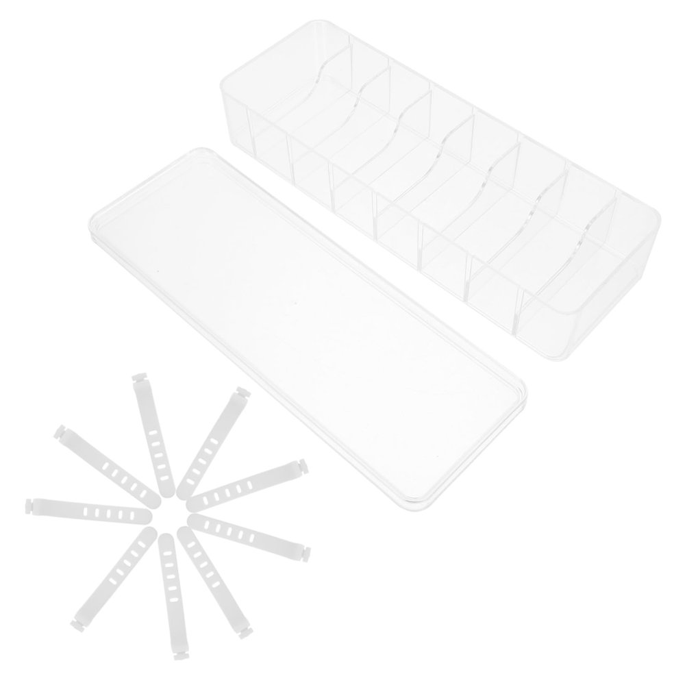 BRIGHTFUFU Data Cable Storage Box Organize Usb Phone Chargers Headphones Cord Case Cord Concealer Box Desk Cable Organizer