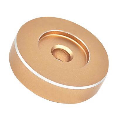 HOMSFOU Aluminum Record Adapter for Vinyl Records Turntable Accessory for Djs and Home Use Compact and Lightweight Design for Easy Handling