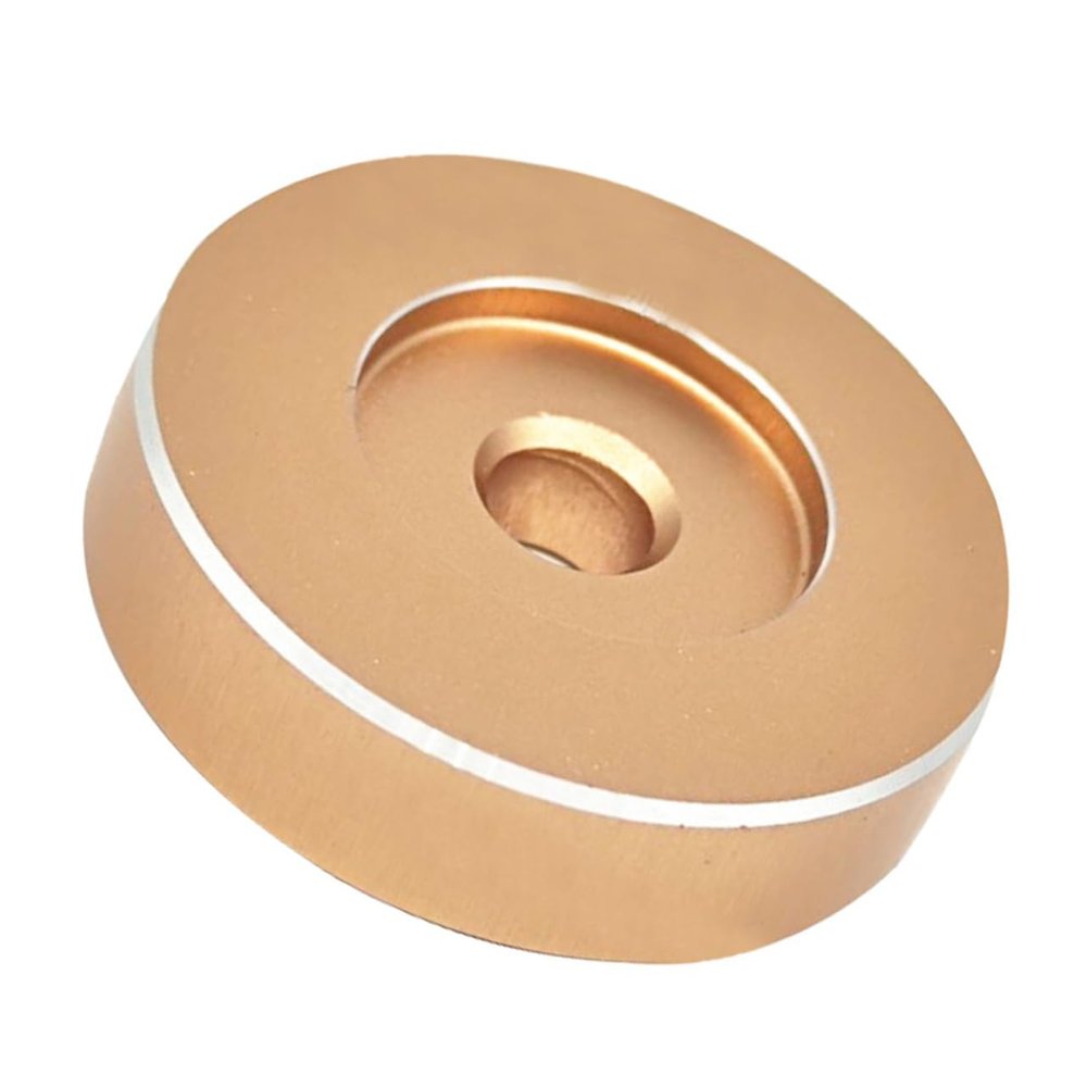 HOMSFOU Aluminum Record Adapter for Vinyl Records Turntable Accessory for Djs and Home Use Compact and Lightweight Design for Easy Handling