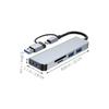 OSALADI USB Hub Expander USB Connector Card Reader Portable for Laptop Computer and Peripheral Devices view 2