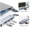 OSALADI USB Hub Expander USB Connector Card Reader Portable for Laptop Computer and Peripheral Devices view 3