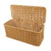 CAXUSD Large Cable Management Box Rattanlike Design Power Cord Organizer Storage Box Lids for Desk Home Office view 1