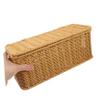 CAXUSD Large Cable Management Box Rattanlike Design Power Cord Organizer Storage Box Lids for Desk Home Office view 3