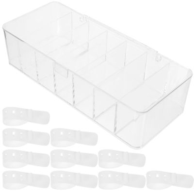 Angoily Cable Storage Box Cover Electronics Organizer for Cables and Accessories Features Multiple Compartments for Neat Arrangement for Desktop and Use
