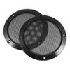 OSALADI 2pcs Creative Speaker Protection Net Crash Audio Decorative Cover for Home and Car Speakers Easy to Install Black Mesh Design view 1