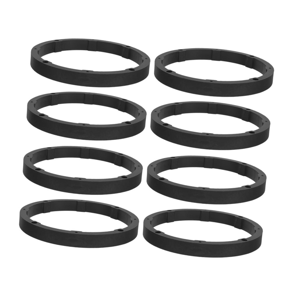 SEWOART 8pcs Car Audio Speaker Adapter Rings for Car Stereo Solid Spacer Rings for Front Rear Door Speakers Sound Isolation Easy Install Plastic