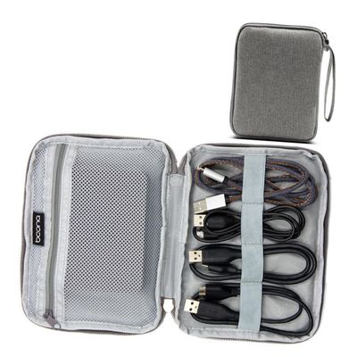 jojofuny External Hard Drive Case USB Cable Organizer Shockproof for Electronics
