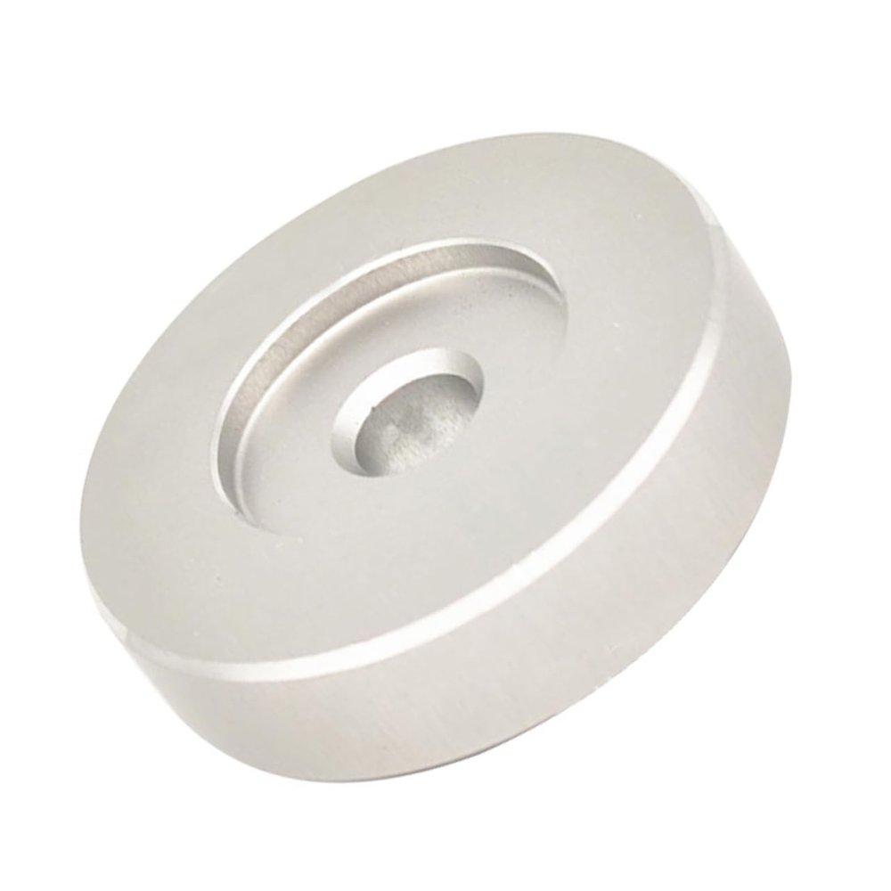 Angoily Adapter Aluminum Turntable Adapter for Vinyl Records High Stability Easy Installation for Home Use and Vinyl Record Spindle Converter