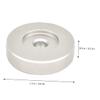 Angoily Adapter Aluminum Turntable Adapter for Vinyl Records High Stability Easy Installation for Home Use and Vinyl Record Spindle Converter view 4