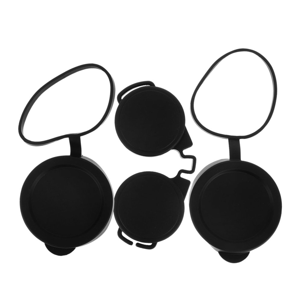 ifundom 3pcs Binocular Lens Caps Rubber Eyepiece Objective Lens Covers for Outdoor Protection for Hiking and Watching
