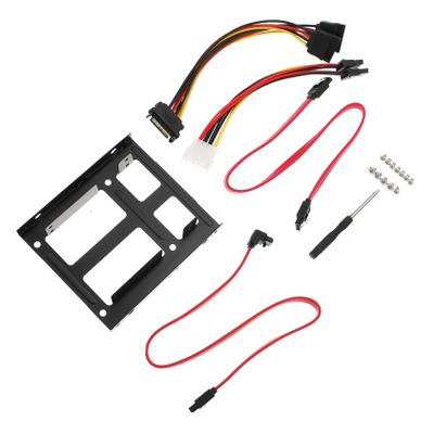 ARTIBETTER Professional Hard Drive Adapter Kit 2.5 Inch to 3.5 Inch HDD Mounting Bracket for Computer Bay