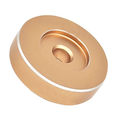 DirectNine Basics Aluminum Vinyl Record Adapter for Durable Single Adaptor for Djs Home Use Compact Design Reduces Pitch Swing and Stabilizes Tone Arm
