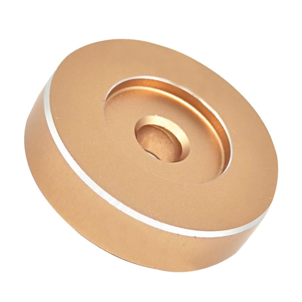 DirectNine Basics Aluminum Vinyl Record Adapter for Durable Single Adaptor for Djs Home Use Compact Design Reduces Pitch Swing and Stabilizes Tone Arm
