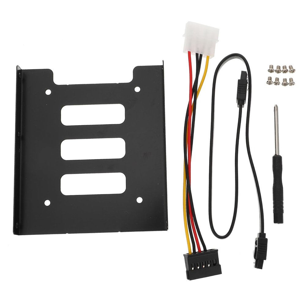CIYODO Internal Drive Bay Converter 2.5-inch to 3.5-inch Ssd Mount Bracket Cable Pc Accessory