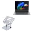 BoxWave Stand and Mount Compatible with Lenovo ThinkPad X9 14 Aura Edition Intel (14 in) - Executive VersaView Laptop Stand, Ergonomic Adjustable Viewing Angle Metallic Riser - Metallic Silver view 1