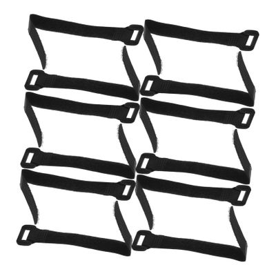 CIYODO 50pcs Nylon Hook and Loop Cable Ties Reusable Straps for Cord Management Storage