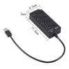 KONTONTY Ports USB Hub Independent USB Device Connector for Laptops Tablets Smartphones Compact Design Fast Data Transfer view 2