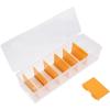 Angoily Cable Organizer Box Cover Mini Storage for Cords Wires and Chargers Dividers Included for Desk and Office Organization view 1
