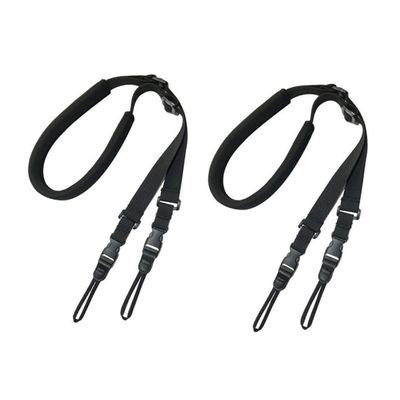 Mikikit 2pcs Camera Belt Adjustable Neck Strap Soft Dslr Shoulder Belt Camera Neck Strap Shock-absorption for Outdoor Use