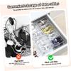 SECFOU 2pcs Cord Organizer Box Labels and Cable Ties Wire Storage for Data Cables Headphones and Accessories Compact and Portable Design view 4