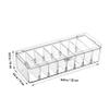 DOITOOL 2pcs Cable Storage Box Lid Clear Cable Organizer Portable Wire Organizer Labels and Ties Rounded Edges for Safety for Use view 2