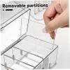 DOITOOL 2pcs Cable Storage Box Lid Clear Cable Organizer Portable Wire Organizer Labels and Ties Rounded Edges for Safety for Use view 4