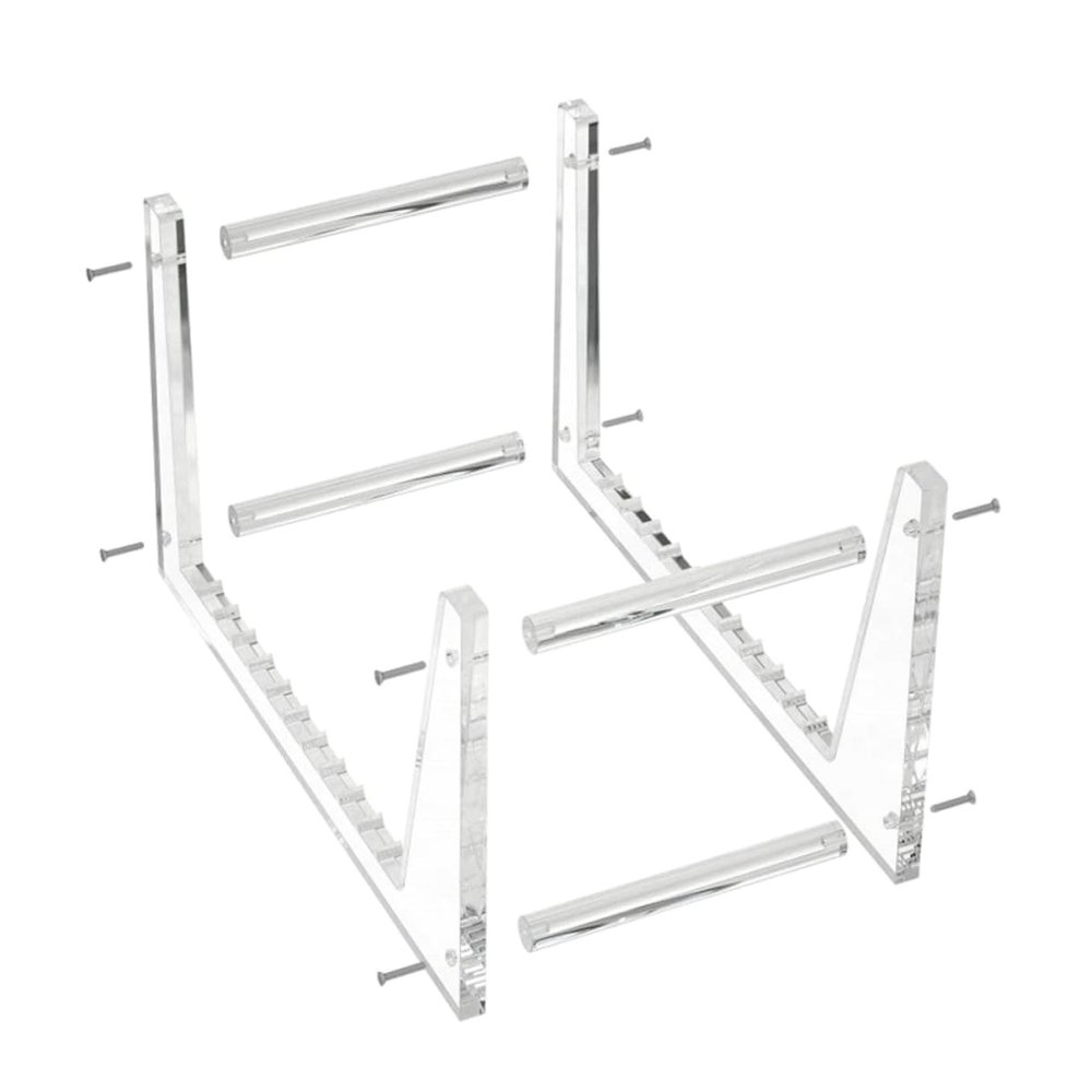 Angoily Acrylic Vinyl Record Holder Cd Storage Rack Display Stands for Office Home Record Player Stand