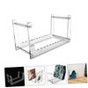 Angoily Acrylic Vinyl Record Holder Cd Storage Rack Display Stands for Office Home Record Player Stand view 3