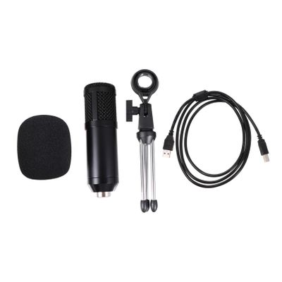 Abaodam BM800 USB Condenser Microphone Kit with Tripod 5PCS Desktop Microphone Set for Laptop and PC Plug Play with Mute Button Compatible with Windows and