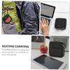 CIYODO Silicone Speaker Case Anti-Shock Durable Carrying Bag for Micro Portable Protection Cover for Travel and Outdoor Activities Deep Gray view 3