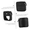 CIYODO Silicone Speaker Case Anti-Shock Durable Carrying Bag for Micro Portable Protection Cover for Travel and Outdoor Activities Deep Gray view 4