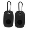 Yardenfun 2pcs Silicone Protector Case for Tile Mate Cover Scratch-Resistant Lightweight Easy Fit for Bluetooth Tracker Black Silicone Tracking Device Holder view 1