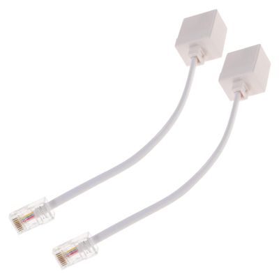 Angoily Ethernet to Phone Line Adapter to Rj11 Connector Cable for Easy Connection and Stable Sound