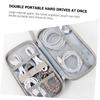 OSALADI Usb Cables Storage Bag Large Capacity Portable Pocket Cable Sleeve Electronic Accessories Organizer view 4