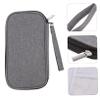 HOMSFOU Electronics Accessories Organizer Bag Compact Storage Pouch for Earphones Cables and u Disks Durable Grey Design for Travel and Daily Use view 2