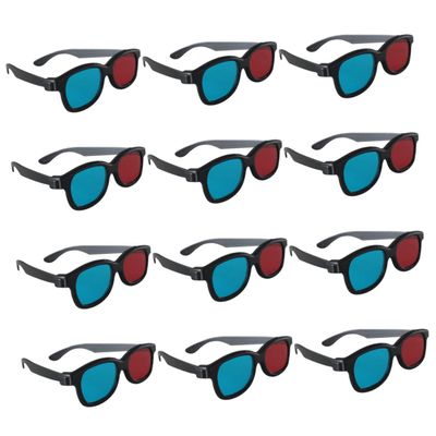 Yardenfun 20pcs Red Blue Lens Glasses Stereoscopic Glasses Compact for Boys and Girls Adults Red-Blue Video