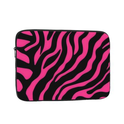 WZYWHJ Zebra Tiger Leopard Pink Prints Shockproof Portable Laptop Sleeve Case 10 inch for Men and Women Business Travel, School, Office Daily Use