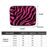 WZYWHJ Zebra Tiger Leopard Pink Prints Shockproof Portable Laptop Sleeve Case 10 inch for Men and Women Business Travel, School, Office Daily Use view 4