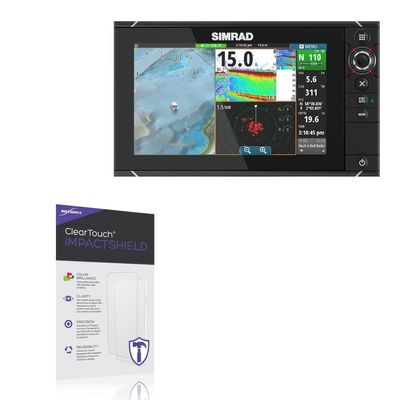 BoxWave Screen Protector Compatible with Simrad NSS Evo2 (9 in) - ClearTouch ImpactShield (2-Pack), Impenetrable Screen Protector Flexible Film