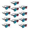 CAXUSD 20pcs Red Blue Cinema Glasses Movie Glasses Fashionable Black Frame for Tv Cinema view 1