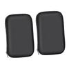 Angoily 2pcs Multi-functional Eva Electronics Accessories Organizer Zipper Pouch for Data Cables and Earphones Travel Tech Storage Bag Black view 1