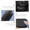 Angoily 2pcs Multi-functional Eva Electronics Accessories Organizer Zipper Pouch for Data Cables and Earphones Travel Tech Storage Bag Black view 3