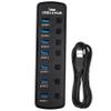 GAROZATION USB Hub Ports Multi-Adapter for Laptop USB Extender Splitter Accessory Power Supply view 1