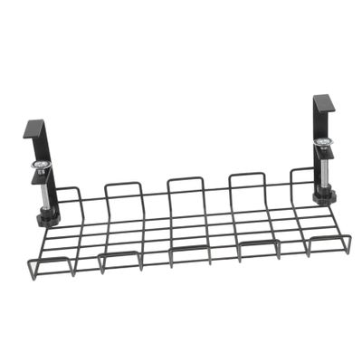 DOITOOL Under Desk Cable Tray Organizer Wire Storage Rack for Efficient Office Installation Compact Design for Tidy Workspaces Finish