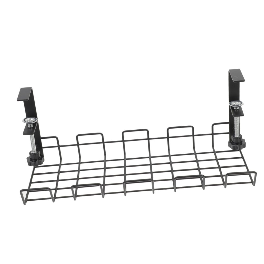 DOITOOL Under Desk Cable Tray Organizer Wire Storage Rack for Efficient Office Installation Compact Design for Tidy Workspaces Finish