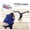 ARTIBETTER 35mm Reusable Film Camera Vintage Camera Flash for Adults White/Pink/Violet view 2